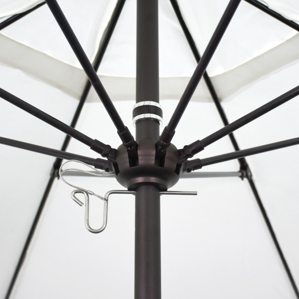 7.5'' Fiberglass Umbrella Bronze, Sunbrella, Granite