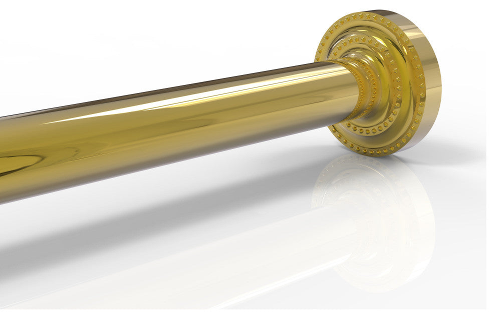 Dottingham Shower Rod Brackets, Polished Brass