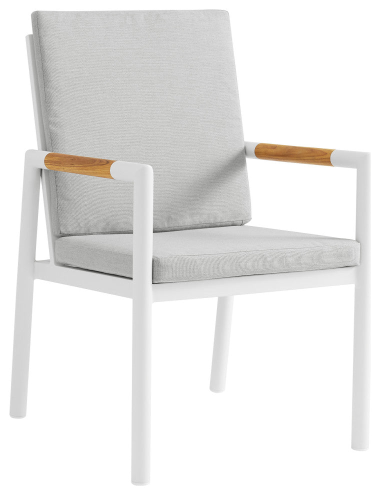 Royal Outdoor Dining Set, White, 7-Piece