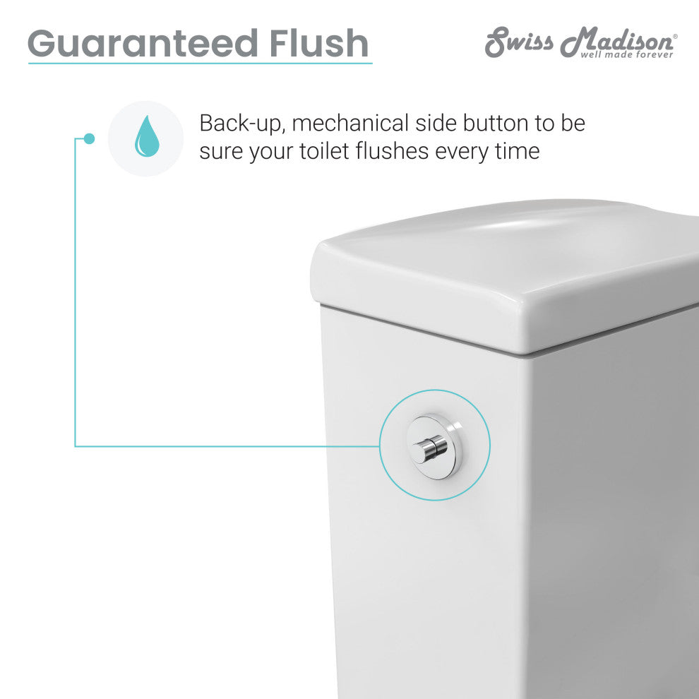 Hugo One Piece Elongated Toilet, Touchless