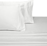 100% Cotton Solid Sheet Set, 300 Thread Count, White, Queen