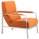 Zuo Modern Jonkoping Arm Chair, Orange, 500347
