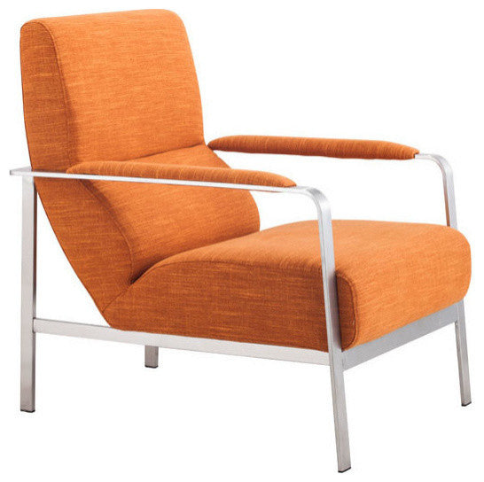 Zuo Modern Jonkoping Arm Chair, Orange, 500347