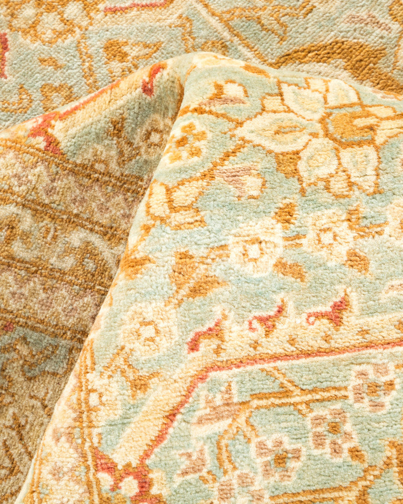 Mogul, One-of-a-Kind Hand-Knotted Area Rug Light Blue, 6'1"x9'1"
