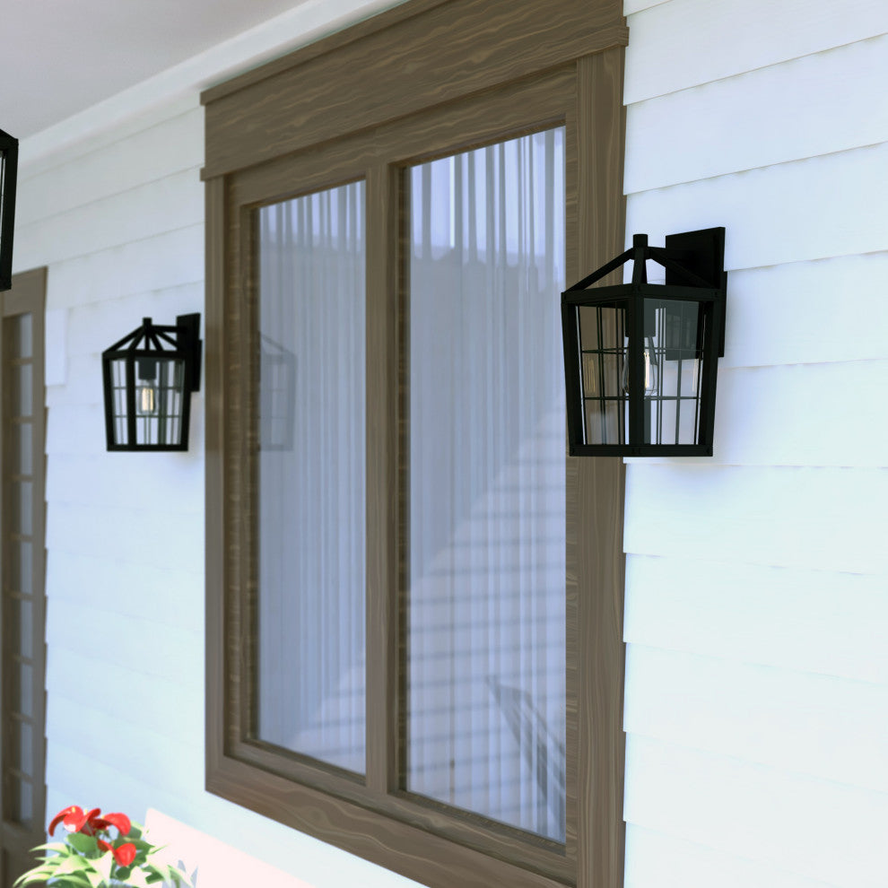 Gage 7" Outdoor Wall Light Volcanic Black