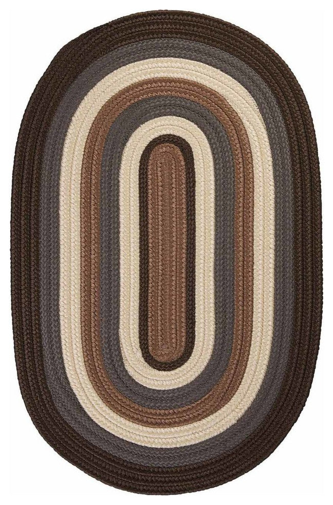 Colonial Mills Brooklyn BN19 Brownstone Indoor/Outdoor Area Rug, Round 8'x8'