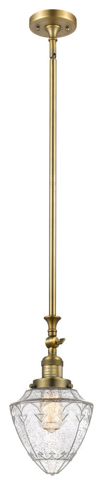 Innovations 206-BB-G664-7 1 Light Mini Pendant, Brushed Brass