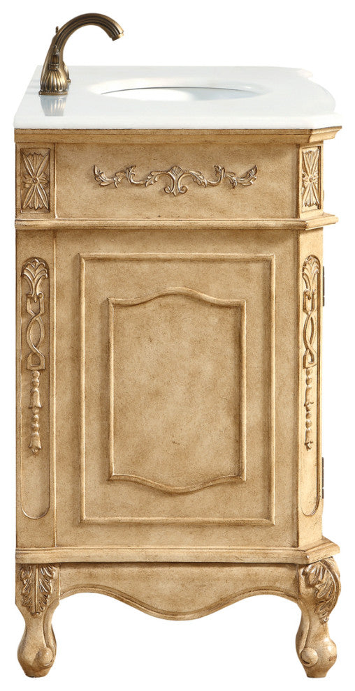 36" Single Bathroom Vanity, Vintage Mint