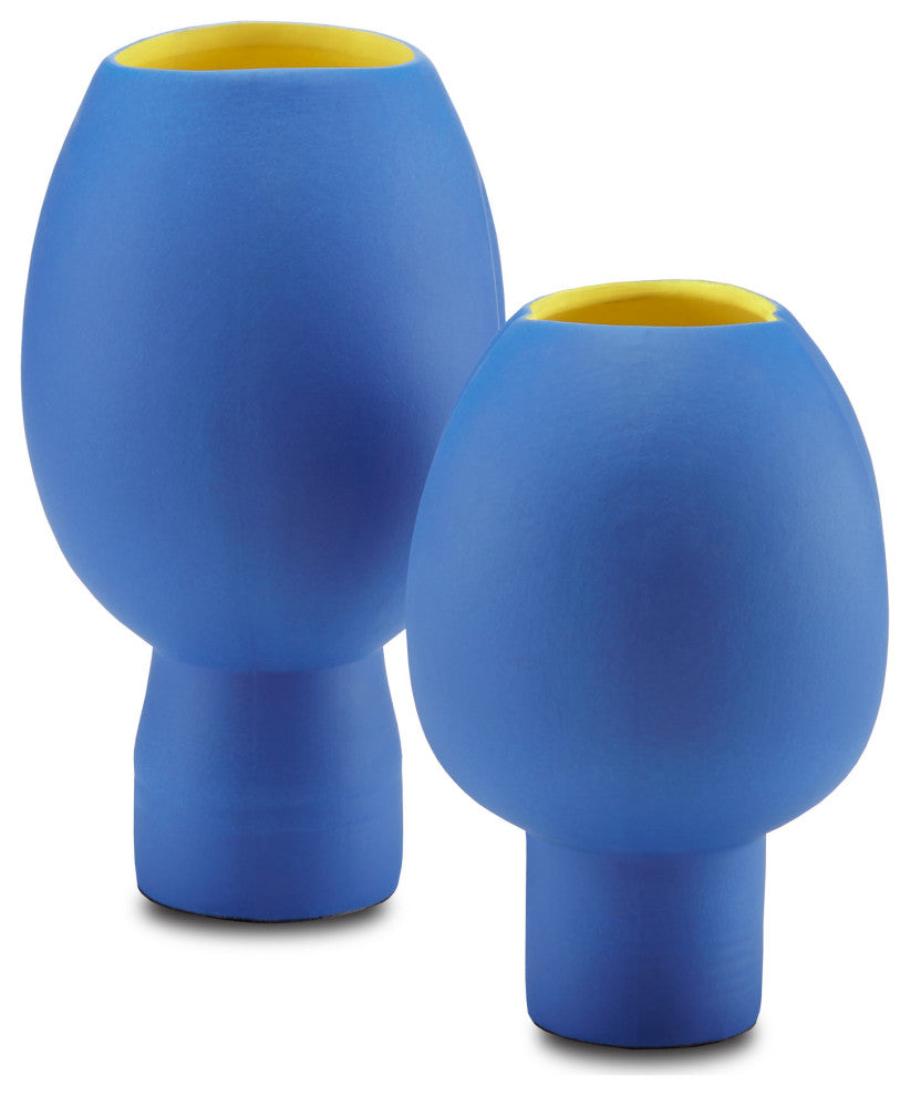 Yuzhi Blue Vase, 2-Piece Set