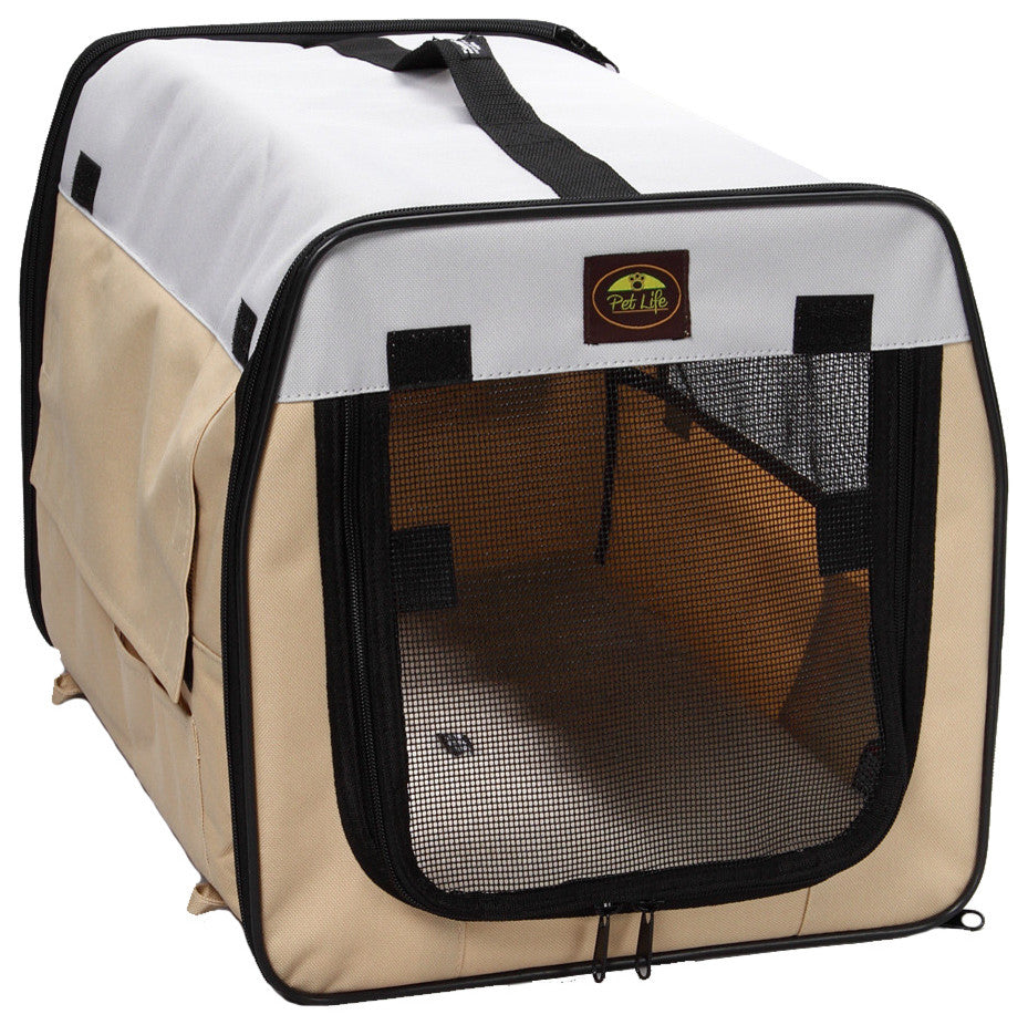 Folding Zippered Lightweight Easy Folding Pet Crate