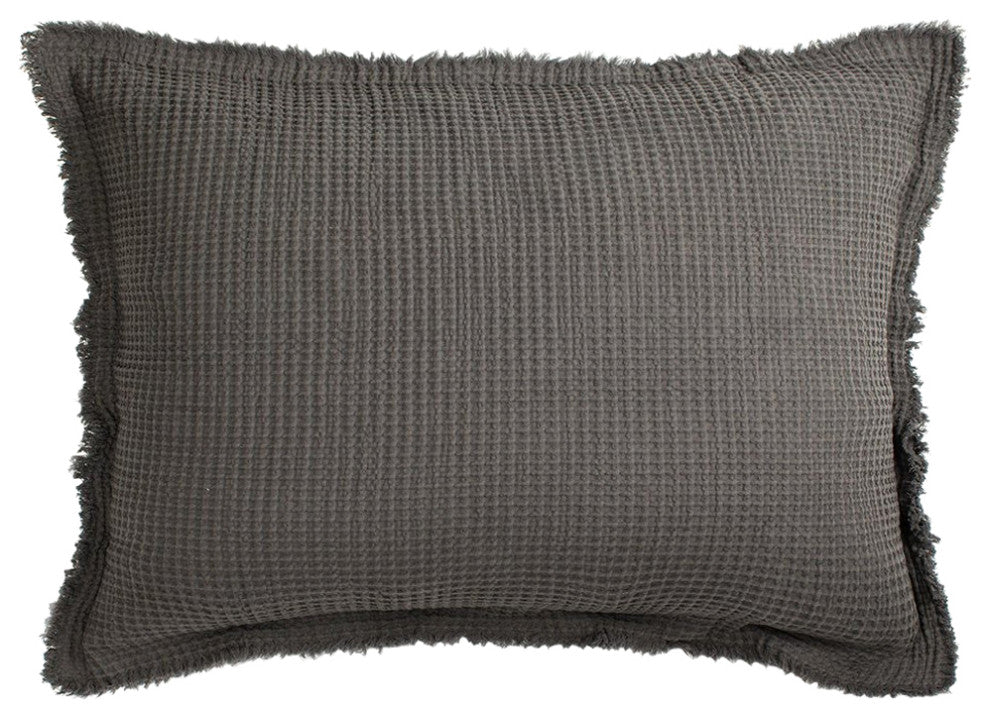 Tipton Matelasse Sham, Charcoal Standard