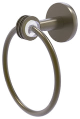 Clearview Towel Ring with Dotted Accents, Antique Brass