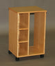 CPU Caddy, Mobile Floor Carrier, Natural Oak