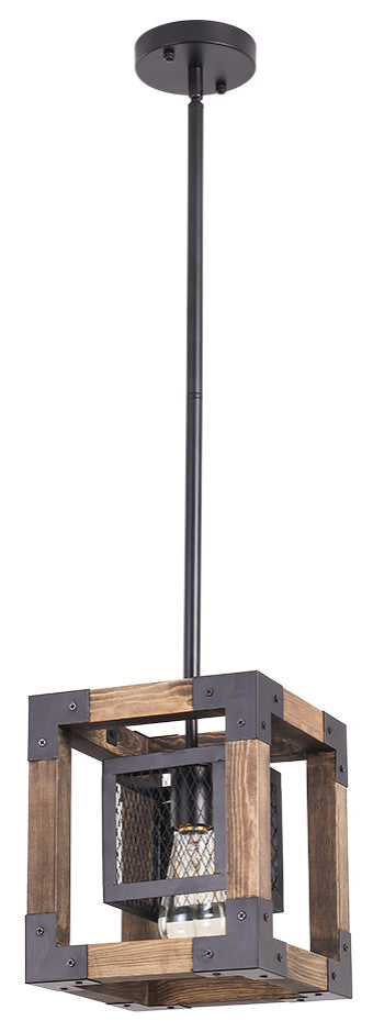 Single Square Farmhouse Pendant Light