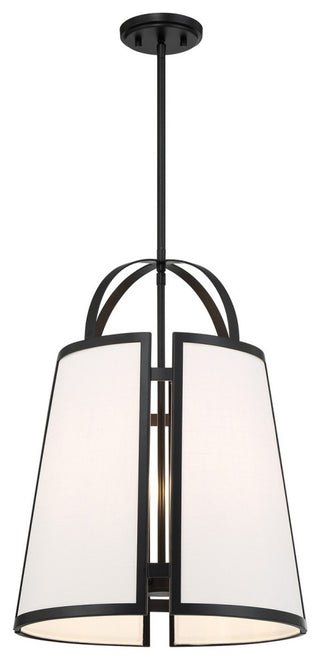 Chartwell 4-Light Pendant, Matte Black