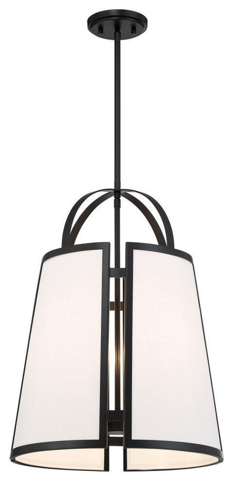 Chartwell 4-Light Pendant, Matte Black