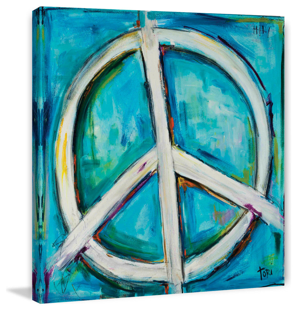 "Finding The Peace" Painting Print on Canvas by Tori Campisi