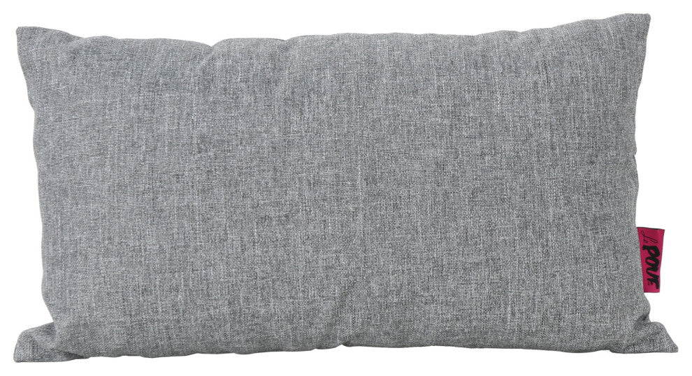 GDF Studio Kaffe Indoor Water Resistant Rectangular Throw Pillow, Gray, Single