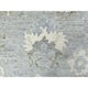 Hand Knotted, Gray, Afghan Angora Ushak and Soft Wool Oriental Rug, 8'0" x 9'10"
