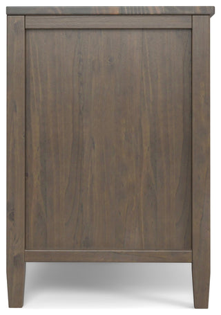 Ela Solid Wood 72" TV Media Stand, Smoky Brown