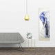 Gray and Blue Elephant Print on Wrapped Canvas
