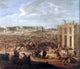 Adam Frans Van Der Meulen Construction of the Chateau de Versailles Canvas Wrap
