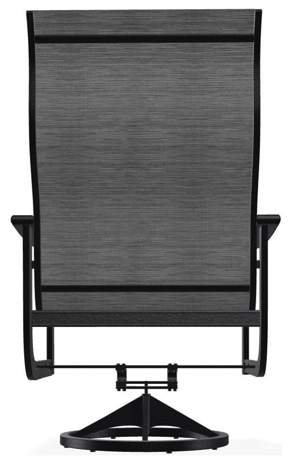 St. Catherine Sling Outdoor Supreme Swivel Rocker, Collect Charcoal/Black