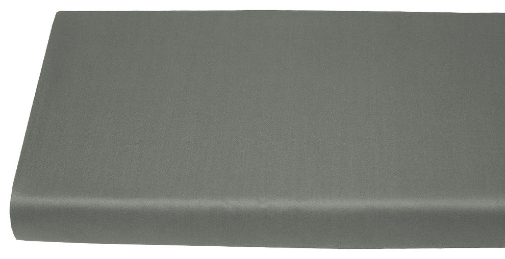 600 TC Solid 100% Bamboo Viscose Fitted Sheet, Gray, Cal-King