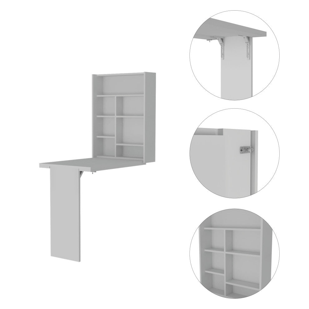 DEPOT E-SHOP Toscana Foldable Table, White