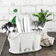 YBM Home Multipurpose Cutlery Utensil Drying Rack and Storage Holder, White
