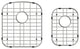 32"x21" Stainless Steel, Undermount Kitchen Sink Grid