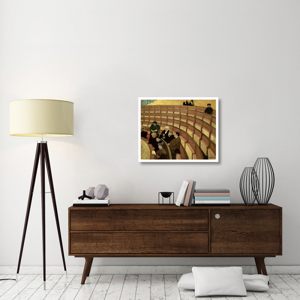 "Third Level at the Theatre in Chatelet" Print by Felix Vallotton, 32"x26"