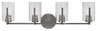 Atlas 4-Light Bath Bar, Graphite/Smoke Bubble