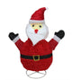 32" Pre-Lit Outdoor Chenille Santa Claus Christmas Decoration