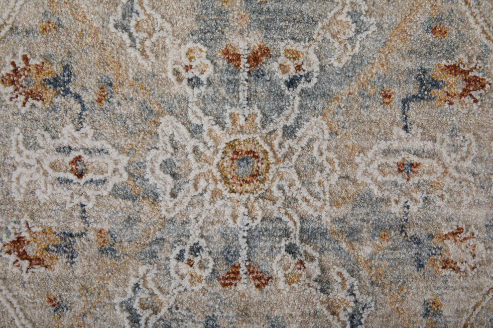 Hyannis R39M6 Bohemian & Eclectic/Global Rug, Ivory/Multi, 9'0"x12'8"