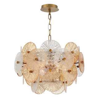 Sue-Anne 6-Light Chandelier, Plated Brass