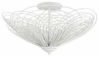 Crystorama Lighting Group DOR-B7703 Doral 3 Light 19"W Semi-Flush - Renaissance