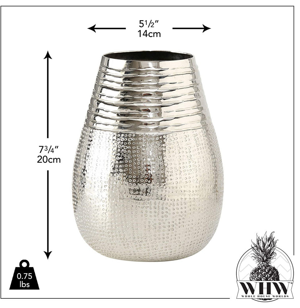 Hammered Metal Vase