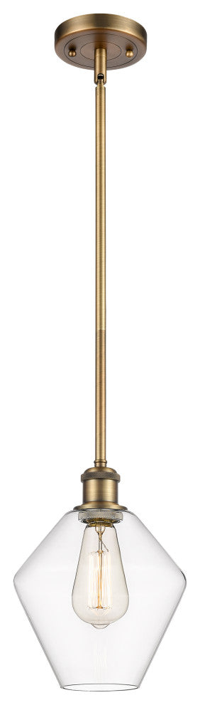 Innovations 516-1S-BB-G652-8 1-Light Mini Pendant, Brushed Brass