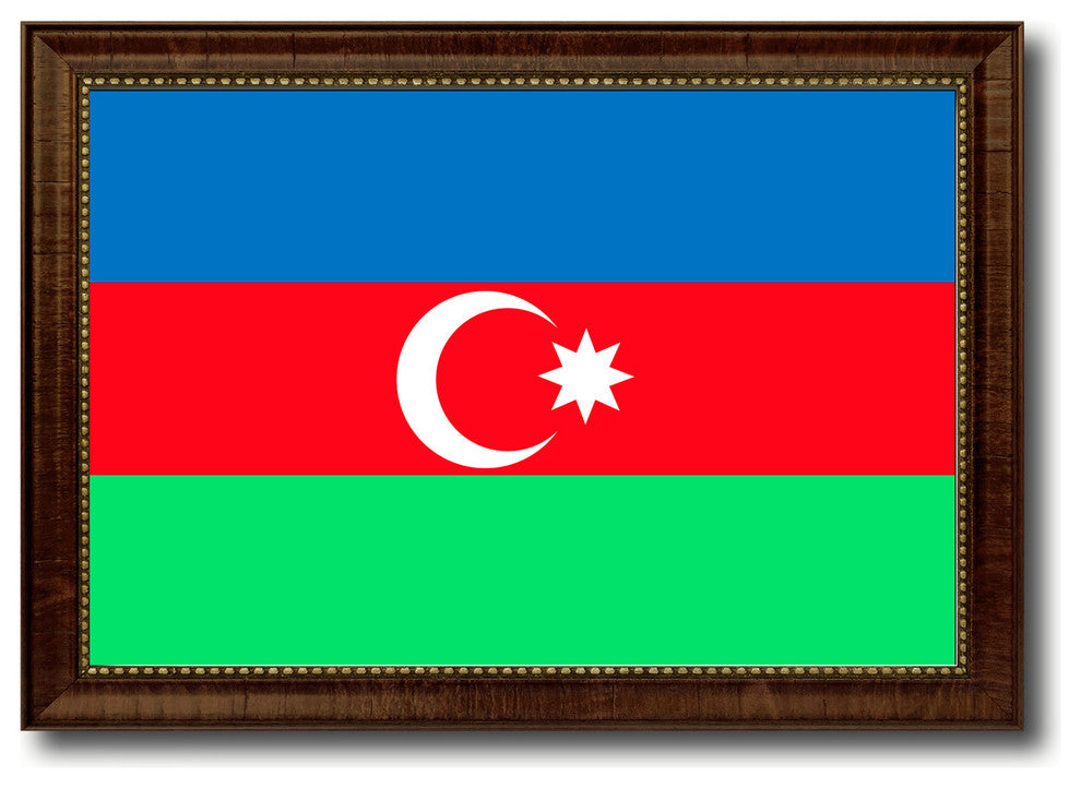 Azerbaijan Country Flag Canvas Print, 21"x30"