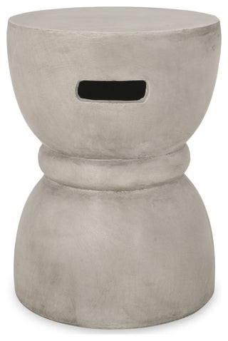 Gibson Indoor Lightweight Concrete Accent Side Table