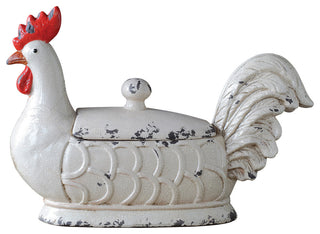 Rooster Container With Lid