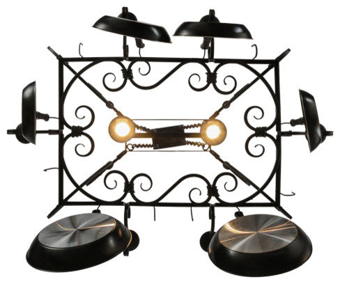 50"L Caiden 6 Light Pot Rack