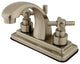 Kingston Brass 4" Centerset Bathroom Faucet, Brushed Nickel