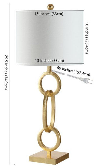 Safavieh Alaia Iron Table Lamp, Gold