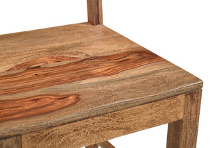 Damian 7-piece Live Edge Solid Wood Dining Set, Brown