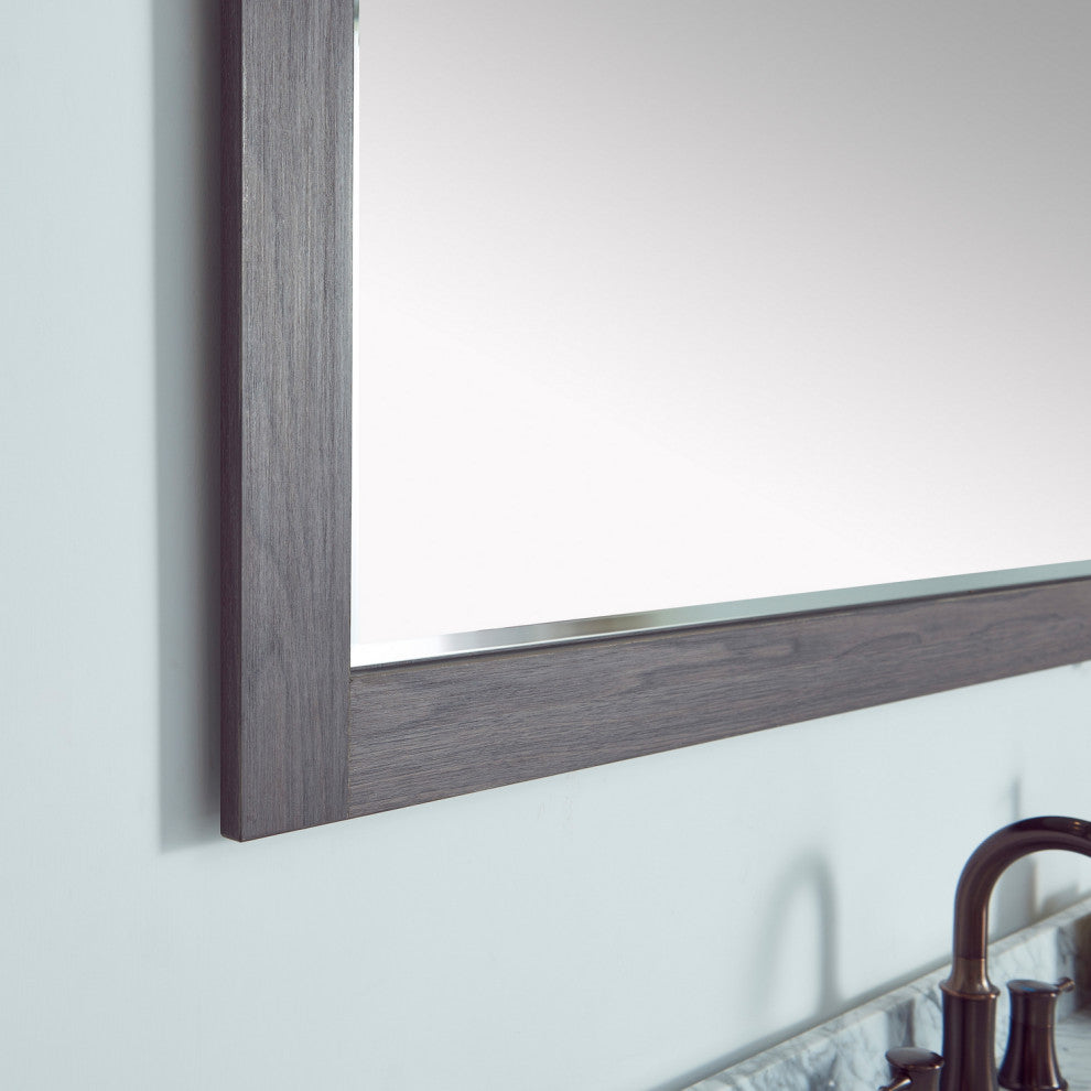 Cortes Rectangular Wall Mount Mirror, Suleiman Oak, 48"