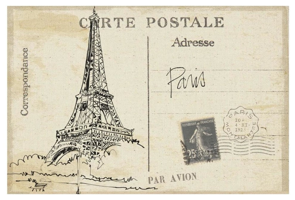 "Postcard Sketches IV v2" Digital Paper Print by Anne Tavoletti, 26"x18"
