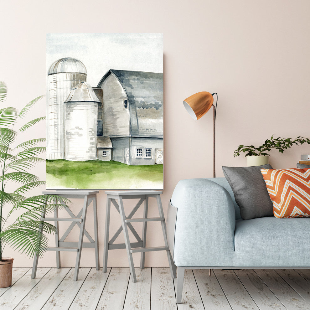 "Watercolor Barn II" Gallery-Wrapped Canvas Wall Art, 16"x20"