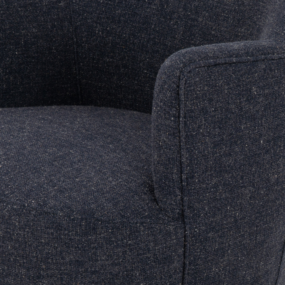 Aurora Swivel Chair-Thames Slate